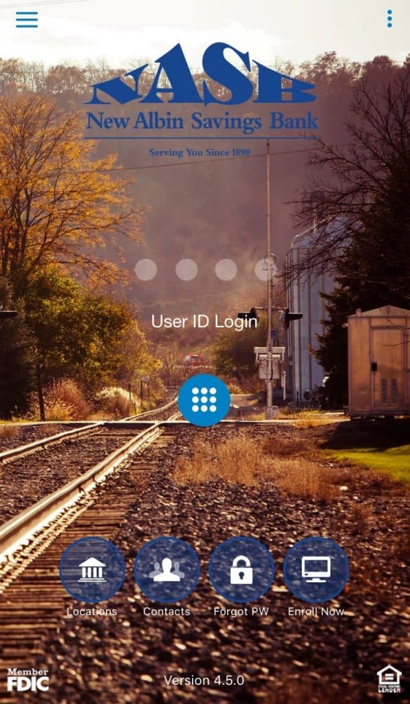 New Albin Savings Bank Mobile Deposit System